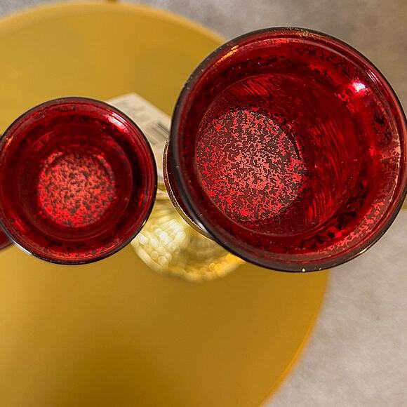 Ashland 21" Red & Gold 6-Votive Candle Holder Decor for Christmas Special Events - Picture 3 of 13